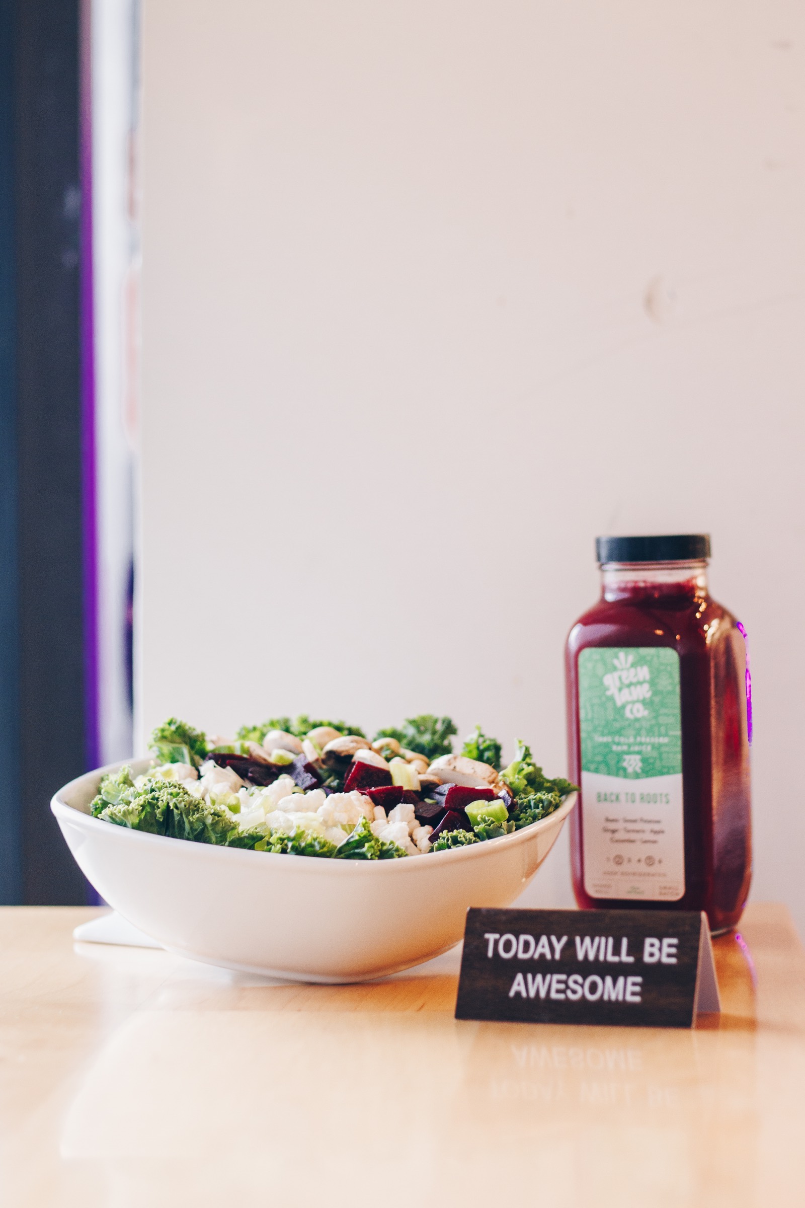 Green Lane bowl and drink